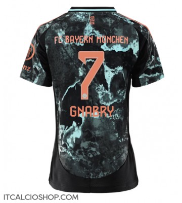 Bayern Munich Serge Gnabry #7 Seconda Maglia Femmina 2024-25 Manica Corta